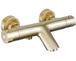 Adema Sparkle 2.0 thermostatische bad-/douchekraan - goud mat