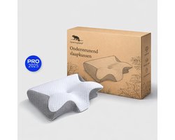 Ademvrij Hoofdkussen - Vlinderkussen - Anti Snurk - Dreamsleepz Kussen - CPAP Kussen ✓ Orthopedisch Traagschuim Nekkussen - Ergonomisch Vlinder Slaapkussen - Cervicaal Hoofdkussen - Memory Foam Voor Nekklachten - Comfortabel Bedkussen - Apneu