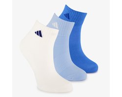 Adidas 3 paar kinder sokken sokken blauw wit - Maat 28/33