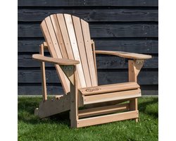 Adirondack Stoel | Red Cedar Hout | Verstelbaar in 2 posities | 90x84x91cm | 95% voorgemonteerd | Snelle levering | 10 jaar garantie | Adirondack Tuinstoel Bearchair