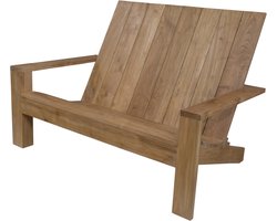 Adirondack Tweezits Tuinstoel Loungebank Teakhout Grizzly