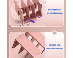 Adjustable Bookends - Non-Slip Bookends voor Boeken en Tijdschriften - Boekhouder voor School - Kantoor - Thuis - Bibliotheek (Roze - 1 Stuk)