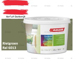 ADLER Aviva Tiromin-Color Silicaat Muurverf Binnen – 3 Liter – RAL 6013 Rietgroen, Hoogdekkende & Ademend – Ecologische Schimmelwerende Wandverf