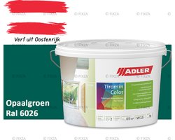 ADLER Aviva Tiromin-Color Silicaat Muurverf Binnen – 3 Liter – RAL 6026 Opaalgroen, Hoogdekkende & Ademend – Ecologische Schimmelwerende Wandverf