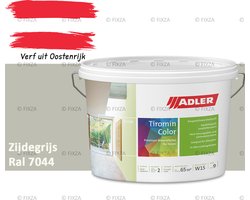 ADLER Aviva Tiromin-Color Silicaat Muurverf Binnen – 3 Liter – RAL 7044 Zijdegrijs, Hoogdekkende & Ademend – Ecologische Schimmelwerende Wandverf