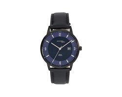 Adora Saphir Solar Horloge Heren – Titanium Kast – Saffierglas – 10 ATM Waterdicht – Leren Band – 40mm – Blauw Dial