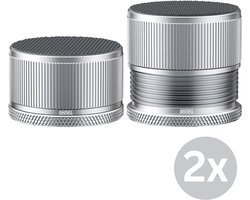 AdroitGoods Meubel Verhogers Set 2 Stuks Verstelbare Meubelpoot Verhogers Anti Slip Aluminium Verhogingsblokken Wasmachine Bed Kast 500KG