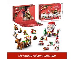 Adventskalender 2025 - 12 Dagen Aftellen Bouwstenen Kinderspeelgoed - 6-in-1 Speelgoedset - Adventskalender - Bouwspeelgoed - Slee en Kerstman Blok Set - Voor Jongens en Meisjes - Voor Volwassenen en Kinderen