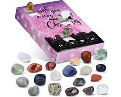 adventskalender 2025 - met 24 gesteenten en mineralen- Kerstcadeau voor kinderen- Meisjes en jongens- Ontdekken en leren over woonaccessoires