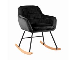 Aemely® Schommelstoel 'Sofie' - Zwart Velvet