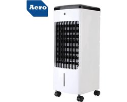 Aero® LED Mobiele Aircooler 3 in 1 | Lucht Koeler - Bevochtiger - Reiniger / Zuiveraar | Met Afstandsbediening