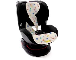 AeroMoov Air Layer – Inlegkussen Autostoel – Ademend & Warmteregulerend - Groep 1 - Funny Shapes