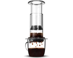 AeroPress Clear Coffee Press - 3-in-1 brouwmethode - Franse pers Pourover Espresso - Volle koffie zonder gruis - koffiezetapparaat met filter French Press