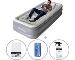 AeroRest Supreme Plush XL 1-persoons luchtbed | 210 x 99 x 46 cm | Inclusief bijpassend hoeslaken + reparatiekit + luchtbedverfrisser | Extra lang 210 cm | Ideaal voor lange mensen