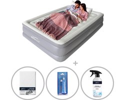 AeroRest Supreme Plush XL 2-persoons luchtbed | 210 x 152 x 46 cm | Inclusief bijpassend hoeslaken + reparatiekit + luchtbedverfrisser | Extra lang 210 cm | Ideaal voor lange mensen