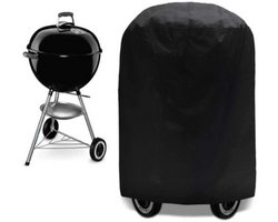 Afdekhoes – Beschermhoes voor BBQ – 71x77 cm – Barbecue Hoes – Waterafstotend – Weerbestendige BBQ Cover – Kunststof – Zwart