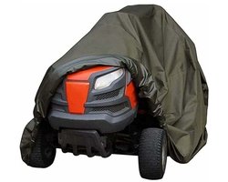 Afdekhoes voor zitmaaier, waterdicht, robuust, duurzaam, UV- en waterbestendig voor zitmaaiers voor binnen en buiten (kleur: groen, afmetingen: 177 x 110 x 110 cm)