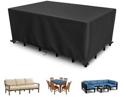 Afdekking Terrasmeubels - Tuinmeubelhoes Waterdicht - Meubels Beschermen - Scheurvast 600D Oxford - 270 x 52 x 75 cm - Zwart