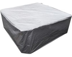 Afdekking tuinmeubelen - waterdicht - meubelset - sneeuwbescherming - 210D Oxford-doek - zilver - 240*240*85cm - Spabad binnen- en buitenzwembad - waterdichte en stofdichte afdekking