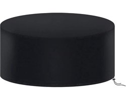 Afdekking voor tuinmeubelen, afdekhoes, beschermhoes voor tuinmeubelen, ronde zitgarnituren, tuintafels en meubelsets, waterdicht, ademend 600D Oxford, 163 x 84 cm