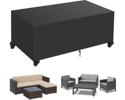 Afdekking voor tuinmeubelen, waterdicht, afdekking, tuinmeubelen, winterbestendig, weerbestendig, uv-bestendig, 420D Oxford-weefsel, beschermhoes voor tuintafel, zitgroep (270 x 180 x 90 cm)