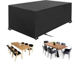 Afdekking voor tuinmeubelen, waterdicht, stofdicht, tuinmeubelhoes, zware belasting 420D Oxford-weefsel, beschermhoes voor tuintafels, waterdicht, anti-uv dekzeil (150 x 150 x 75 cm, 420D)
