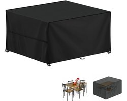 Afdekking voor tuinmeubelen, waterdichte beschermhoes, tuinmeubelen, anti-UV-afdekzeil voor tuintafels, terrasmeubels, zware belasting, 420D Oxford, outdoor afdekhoes voor meubelsets, 120 x 90