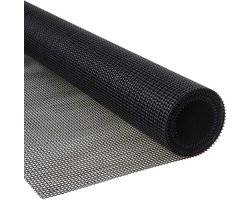 Afdekzeilwinkel - Pvc Gaasdoek / meshdoek / gaasnet - 250gr Zwart - 60% windreductie - per meter