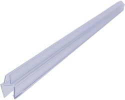 Afdichtingsstrip Douchedeur - Waterkering Rubber - Badkamer Droog Houden - Flexibel & Op Maat - 2 Stuks 50 cm - Transparant