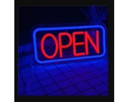 Afecto LED Verlichting met de Tekst 'Open': Een Opvallende Manier om Klanten vertellen dat uw onderneming open is - groot formaat 40 x 23 cm