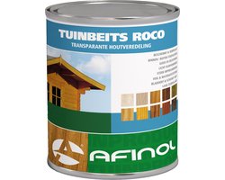 Afinol Tuinbeits Roco Transparant Ebben 750 ml - Buitenbeits - Sterk impregnerend - Geschikt voor schutting, hek, tuinmeubel en vlonder - 11 populaire kleuren