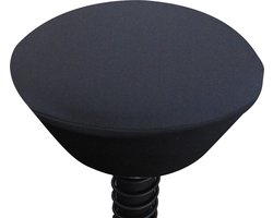 Afneembare hoes voor Aeris Swopper, bekleding voor zitting Swopper bureaustoel - GEEN complete kruk (zwart)