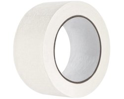 Afplaktape - Schilderstape - Afplaktape zonder resten - 1 rollen - 50mm x 50m - Maskingtape - tape - Verfbenodigdheden - schilderstape - Universeel toepasbaar - Residuvrij - Verwijderbare - Wit