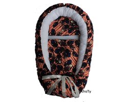 AfroTy Babynest met African wax stof – Babynestje met kussen en deken – van Soft Cotton - Verstelbaar