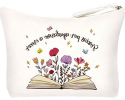 Afscheidscadeau opvoeder leraar met ritssluiting 23 x 16 x 5 cm - Bedankje voor lerares en dagmoeder - Spaans thema - Lerarendag - Kleuterschoolgift