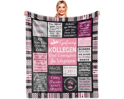 Afscheidscadeau voor collega's die van baan veranderen, afscheid collega, afscheidscadeau collega, cadeau afscheid collega, kleine afscheidscadeaus voor collega's, beste collega cadeau, deken 150x130CM