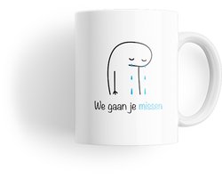 Afscheidsmok - Afscheidscadeau - We gaan je missen - Afscheid collega - Theemok - Koffiemok - 330 ML - Fotofabriek