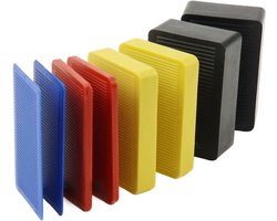 Afstandhouders, kunststof onderlegplaten, kunststof, 60 mm x 40 mm, beglazingsblokken, afstandsplaatjes, Made in Germany, meubels, vensterwiggen tot 6 ton, voor deuren en ramen