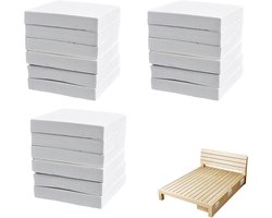 Afstandhouders van EVA-schuim voor wandbescherming, zelfklevende meubelstoppers, 10 mm, hoge dichtheid, universeel en eenvoudig te verwijderen, 18 stuks voor bed, bank en wasmachine