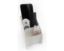Afstandsbediening Opslag Houder Desktop Storage Case Box Organizer Mobiele Telefoon Stand Home Decor (Wit)