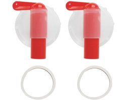 Aftapkraan met Schenktuit - Geschikt voor Tanks - 2 Stuks - Kunststof