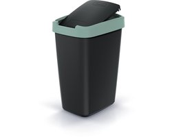Afvalbak 12L COMPACTA Q lichtgeel | Grijs