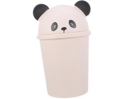 Afvalbak deksel - Prullenbak decoratie - Keuken en badkamer - Schattige panda vorm - 12L capaciteit - Multicolor
