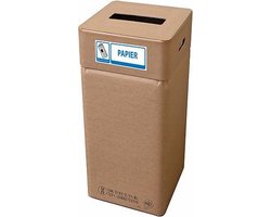 Afvalbak karton, Afvalbox papier (hoog 80 cm herbruikbaar)