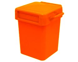Afvalbak 'Napo' - 50L - Oranje - Afvalscheiding binnen & buiten - Opbergbox