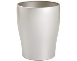 Afvalbak - Prullenmand - Thuis - Stevig metaal - 20 cm rond - Mat satijn
