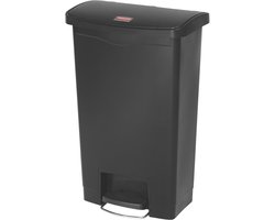 Afvalbak Slim Jim 'Step on' Front step kunststof 30ltr Zwart