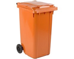 Afvalcontainer 240 liter oranje