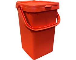 Afvalemmer 'Ecoplus' - Afvalscheiding - 25 liter - Oranje