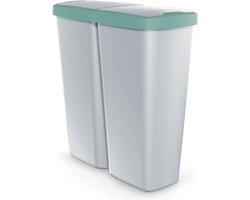 Afvalemmer met 2 onafhankelijke deksels 50 l - html content toegevoegd pedaalemmer 50 liter